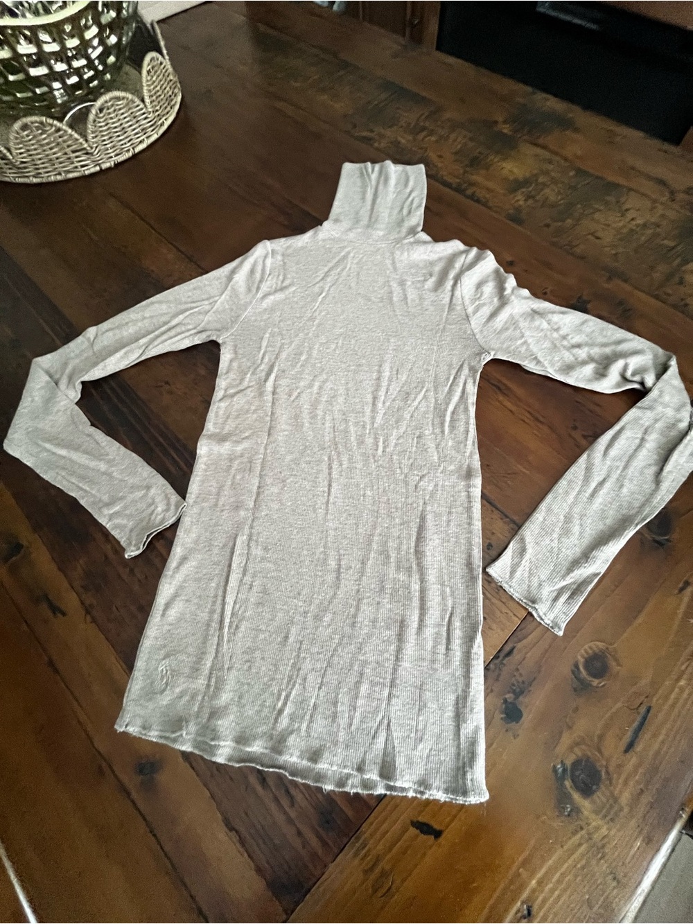 Ralph Lauren Light Beige/Cream Turtleneck Long Sleeve Top